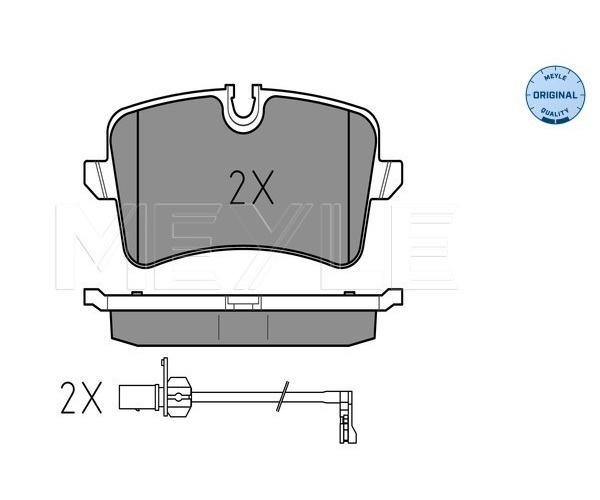 Brake Pad Set, disc brake - 025 246 0617/W MEYLE