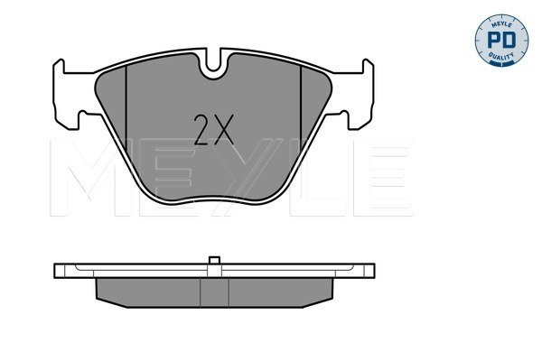 Brake Pad Set, disc brake - 025 246 8820/PD MEYLE