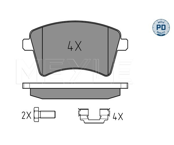 Brake Pad Set, disc brake - 025 246 9318/PD MEYLE