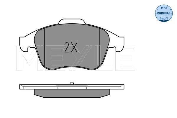 Brake Pad Set, disc brake - 025 247 0917 MEYLE