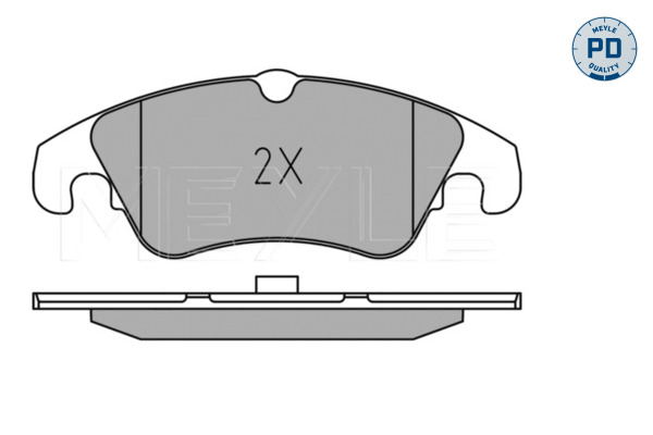 Brake Pad Set, disc brake - 025 247 4319/PD MEYLE