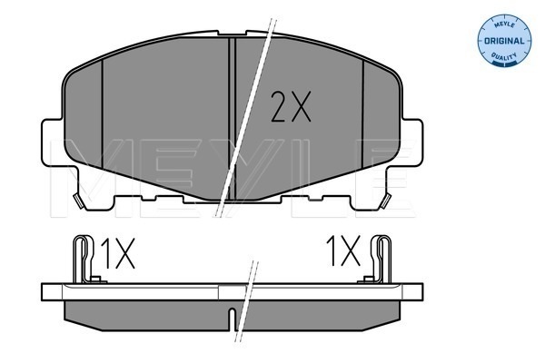 Brake Pad Set, disc brake - 025 247 6616 MEYLE