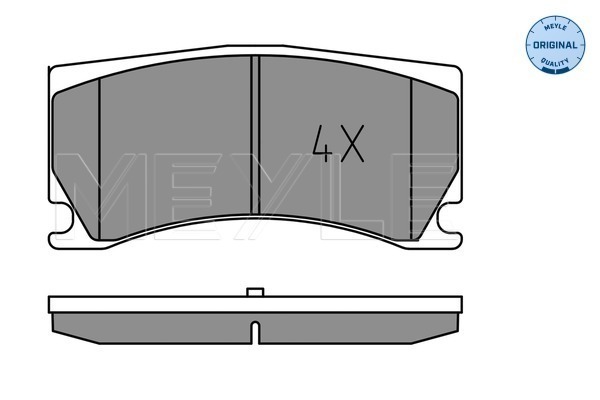 Brake Pad Set, disc brake - 025 248 5115 MEYLE