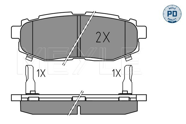 Brake Pad Set, disc brake - 025 248 5416/PD MEYLE