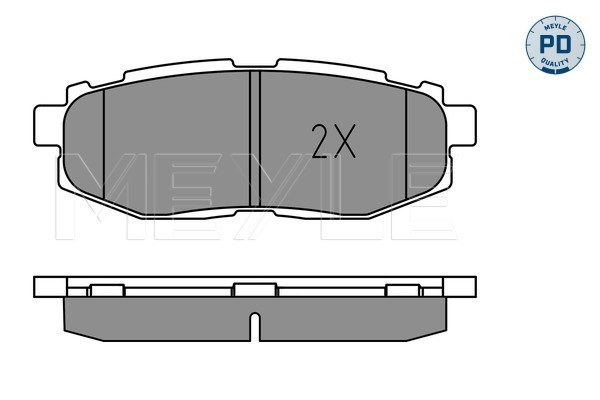 Brake Pad Set, disc brake - 025 248 5416/PD MEYLE