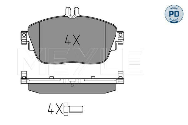 Brake Pad Set, disc brake - 025 248 6919/PD MEYLE