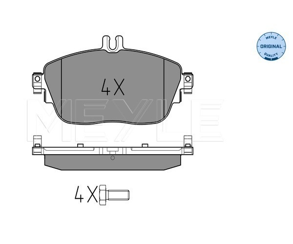 Brake Pad Set, disc brake - 025 248 6919 MEYLE