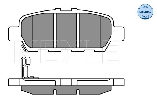Brake Pad Set, disc brake - 025 248 7113/W MEYLE
