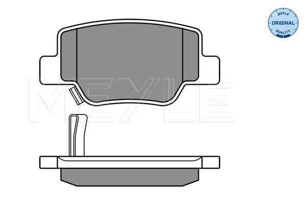 Brake Pad Set, disc brake - 025 249 2616/W MEYLE