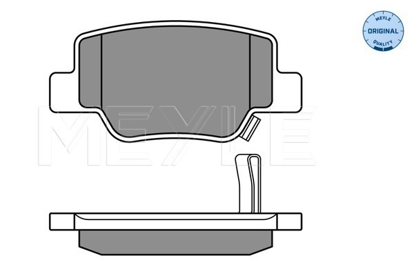 Brake Pad Set, disc brake - 025 249 2616/W MEYLE