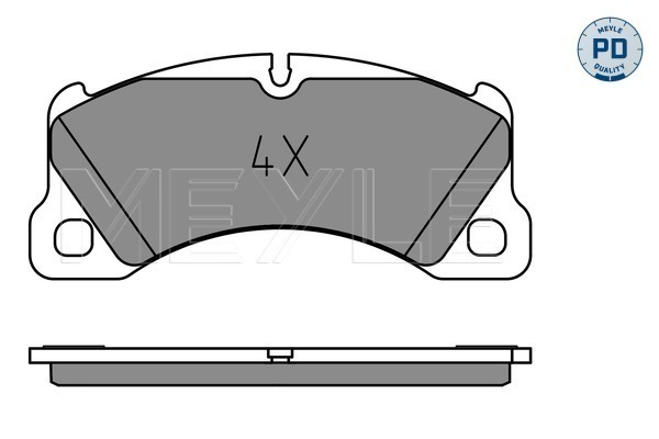 Brake Pad Set, disc brake - 025 250 0717/PD MEYLE
