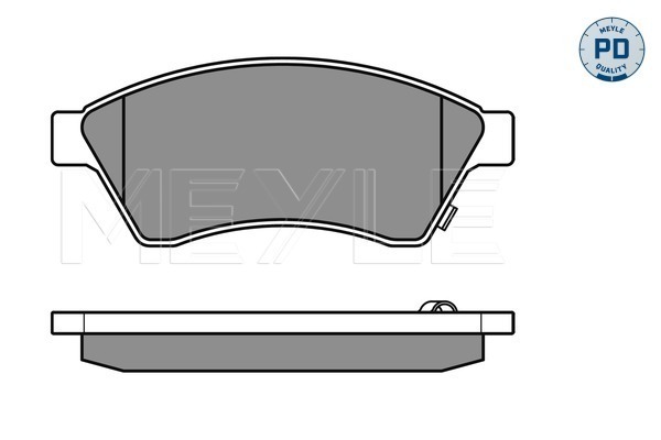 Brake Pad Set, disc brake - 025 250 3118/PD MEYLE