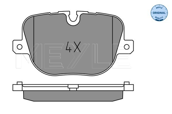 Brake Pad Set, disc brake - 025 250 8517 MEYLE