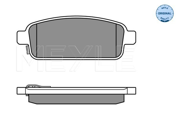 Brake Pad Set, disc brake - 025 250 9616/W MEYLE