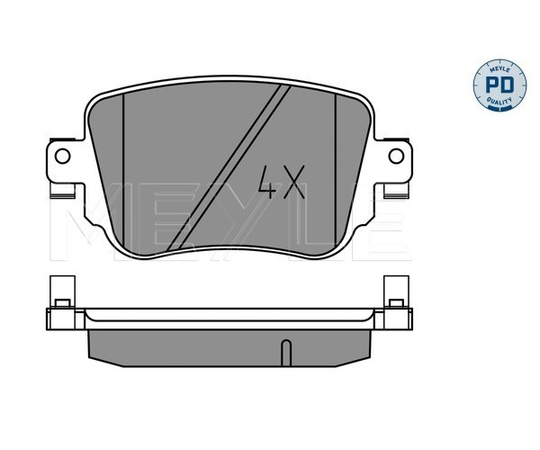 Brake Pad Set, disc brake - 025 251 0917/PD MEYLE