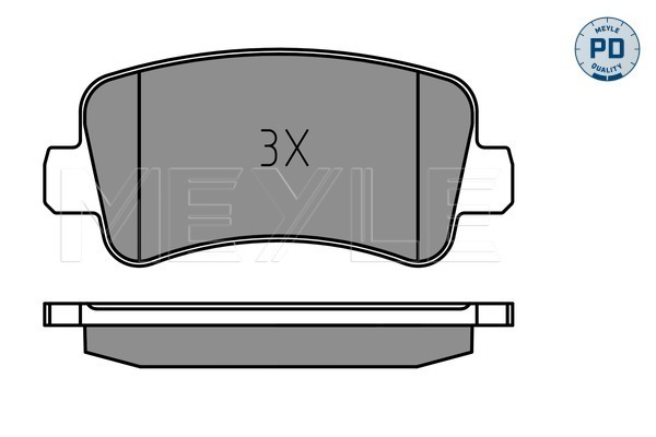 Brake Pad Set, disc brake - 025 251 1218/PD MEYLE