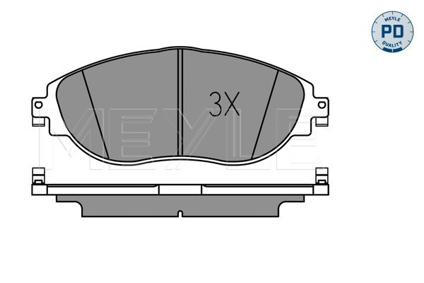Brake Pad Set, disc brake - 025 251 1720/PD MEYLE