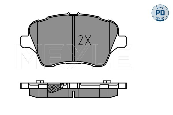 Brake Pad Set, disc brake - 025 251 3417/PD MEYLE