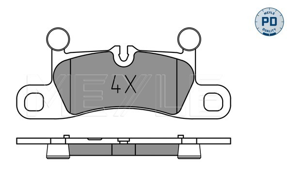 Brake Pad Set, disc brake - 025 251 4316/PD MEYLE