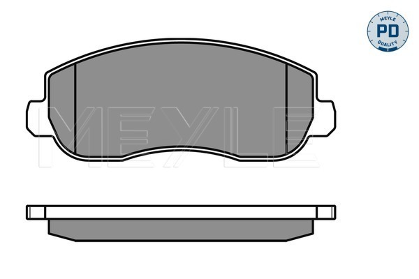 Brake Pad Set, disc brake - 025 251 4718/PD MEYLE