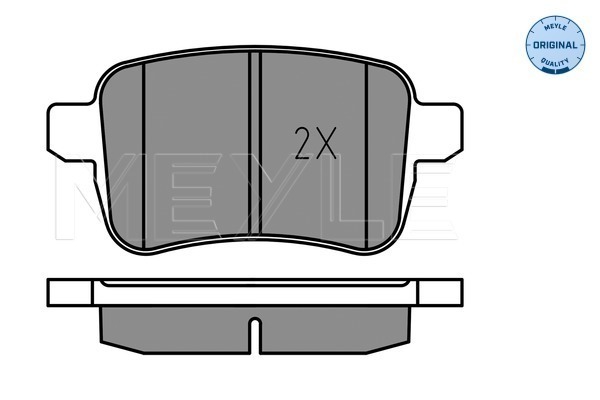 Brake Pad Set, disc brake - 025 251 5617 MEYLE
