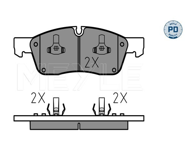 Brake Pad Set, disc brake - 025 251 9021/PD MEYLE