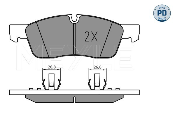 Brake Pad Set, disc brake - 025 251 9219/PD MEYLE