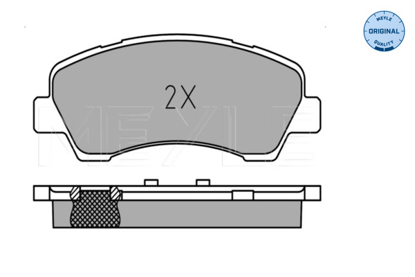 Brake Pad Set, disc brake - 025 252 5118 MEYLE