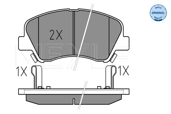 Brake Pad Set, disc brake - 025 253 4818 MEYLE