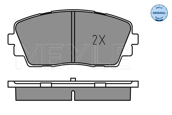 Brake Pad Set, disc brake - 025 253 6516 MEYLE