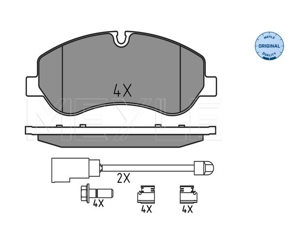 Brake Pad Set, disc brake - 025 256 0217 MEYLE