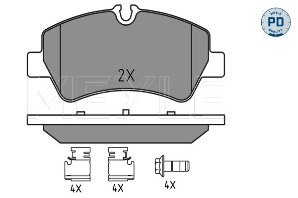 Brake Pad Set, disc brake - 025 256 0418/PD MEYLE