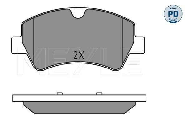 Brake Pad Set, disc brake - 025 256 0418/PD MEYLE
