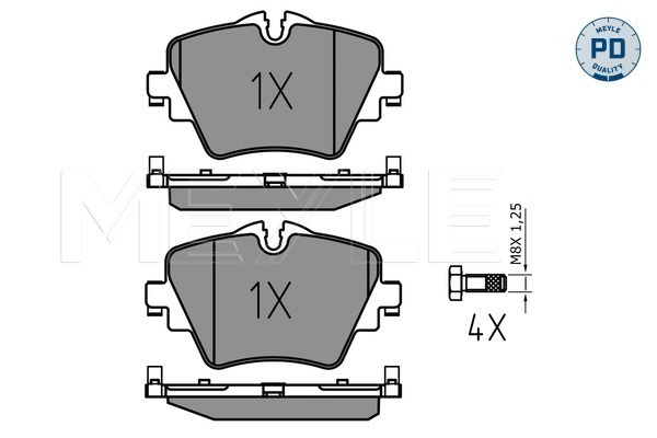 Brake Pad Set, disc brake - 025 256 1718/PD MEYLE
