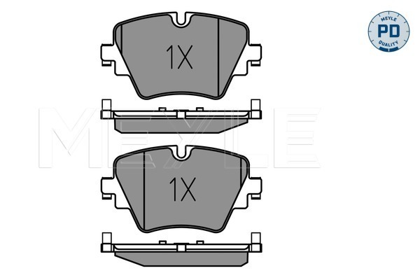 Brake Pad Set, disc brake - 025 256 1718/PD MEYLE