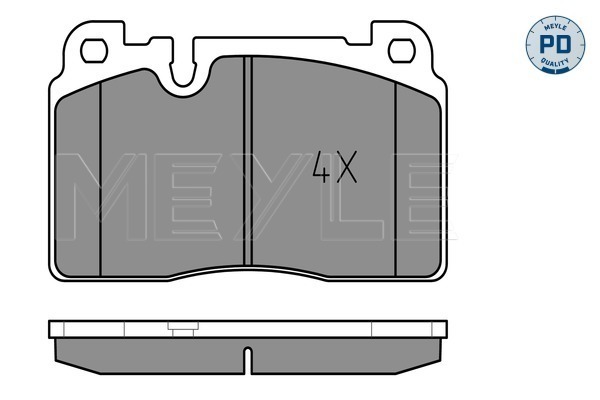 Brake Pad Set, disc brake - 025 256 4316/PD MEYLE