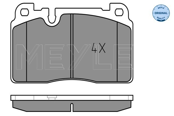 Brake Pad Set, disc brake - 025 256 4316 MEYLE