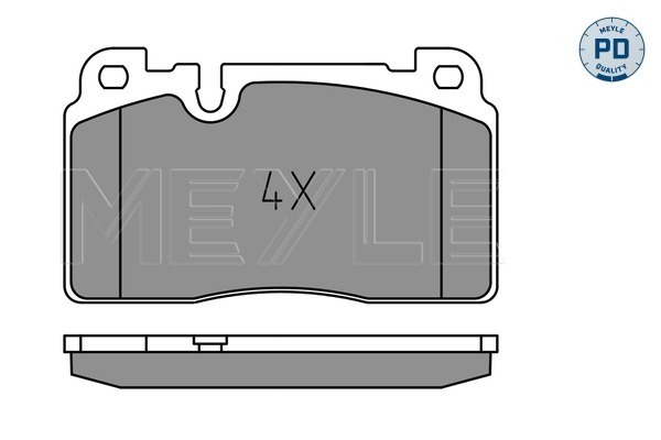 Brake Pad Set, disc brake - 025 256 4317/PD MEYLE