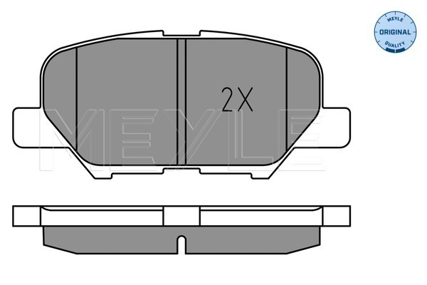 Brake Pad Set, disc brake - 025 256 8814 MEYLE