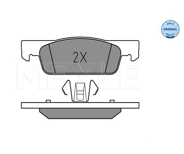 Brake Pad Set, disc brake - 025 257 0217 MEYLE