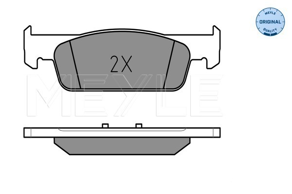 Brake Pad Set, disc brake - 025 257 0217 MEYLE