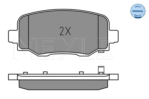Brake Pad Set, disc brake - 025 257 3418 MEYLE