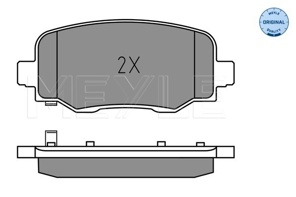 Brake Pad Set, disc brake - 025 257 3418 MEYLE