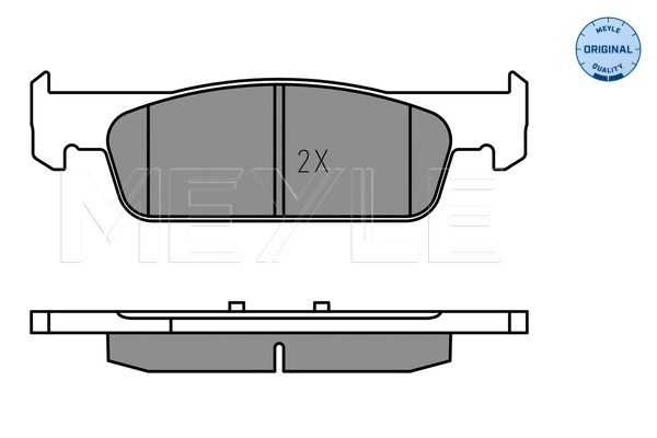Brake Pad Set, disc brake - 025 257 3817 MEYLE