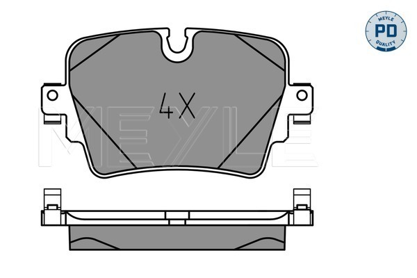 Brake Pad Set, disc brake - 025 257 4217/PD MEYLE