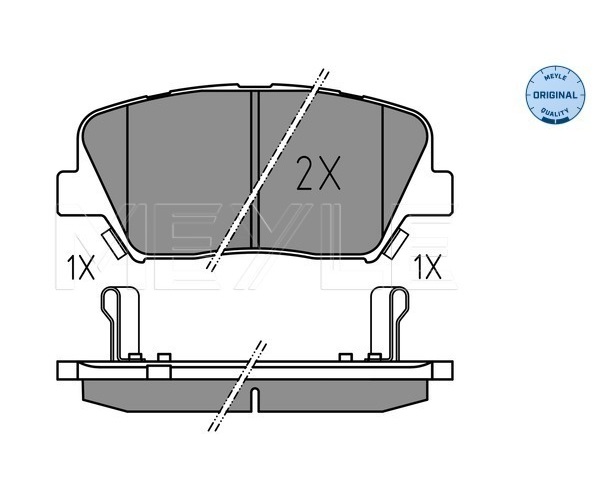 Brake Pad Set, disc brake - 025 257 5717 MEYLE