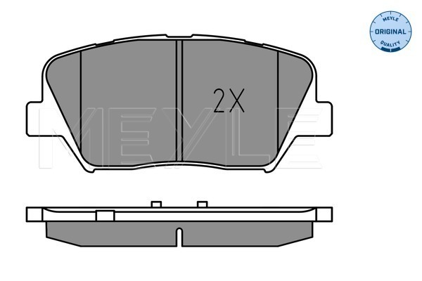 Brake Pad Set, disc brake - 025 257 5717 MEYLE