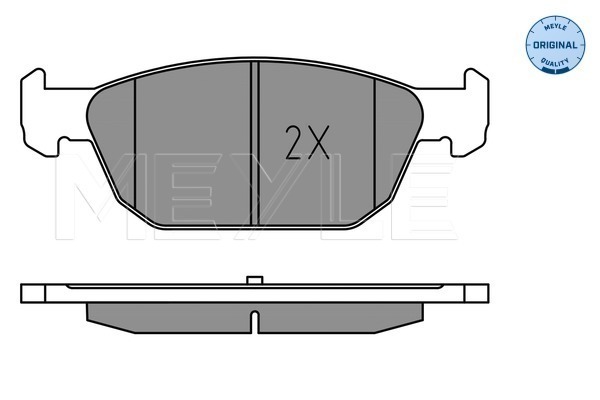 Brake Pad Set, disc brake - 025 258 0417 MEYLE