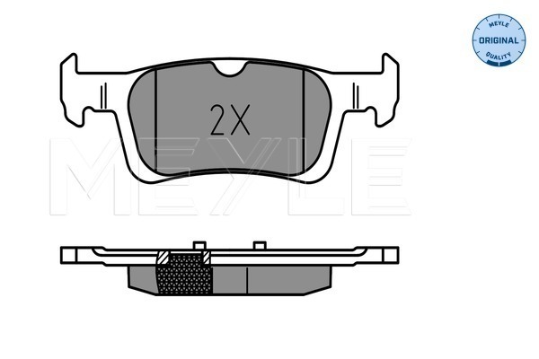 Brake Pad Set, disc brake - 025 258 4116 MEYLE