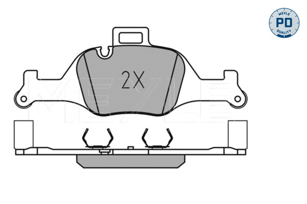 Brake Pad Set, disc brake - 025 259 0018/PD MEYLE